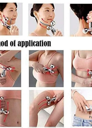 3D Roller Massager Facial Massage Handheld Y Shape