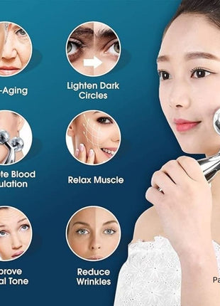 3D Roller Massager Facial Massage Handheld Y Shape