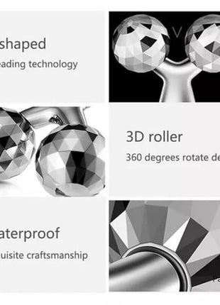 3D Roller Massager Facial Massage Handheld Y Shape