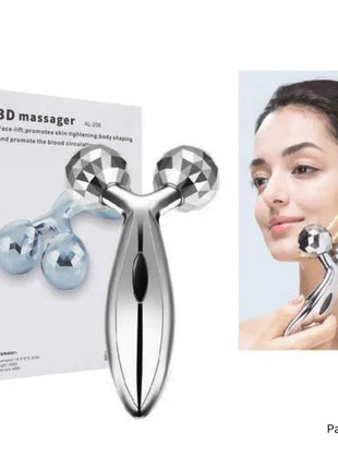 3D Roller Massager Facial Massage Handheld Y Shape