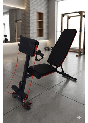 Ultimate 4-in-1 Home Fitness Station Bench - Black