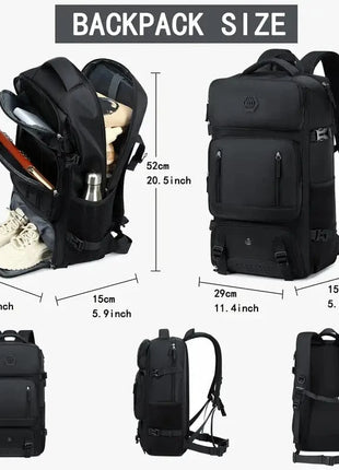 Laptop and Travel Trekking Backpack with Shoe Compartment,