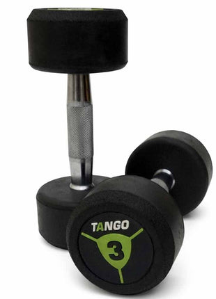 3KG Rubber Dumbbells With 4mm Yoga Mat