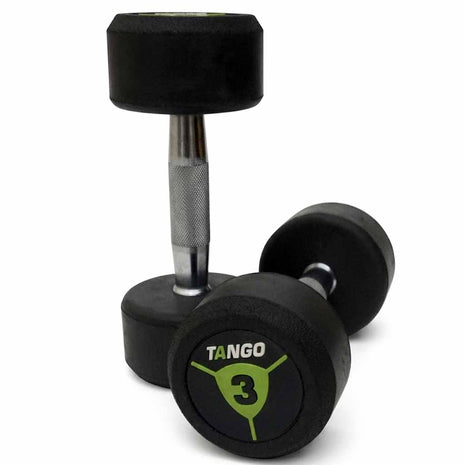 3KG Rubber Dumbbells With 4mm Yoga Mat