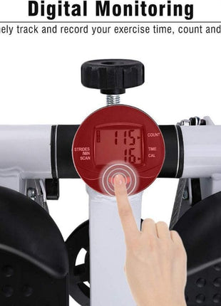 Mini Fitness Twist Stepper Electronic Display Home Exercise Workout Machine