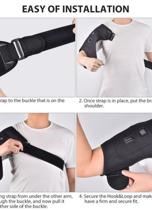 Adjustable Shoulder Heating Pads with Extension Belt for Rotator Cuff USB Cable