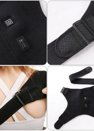 Adjustable Shoulder Heating Pads with Extension Belt for Rotator Cuff USB Cable