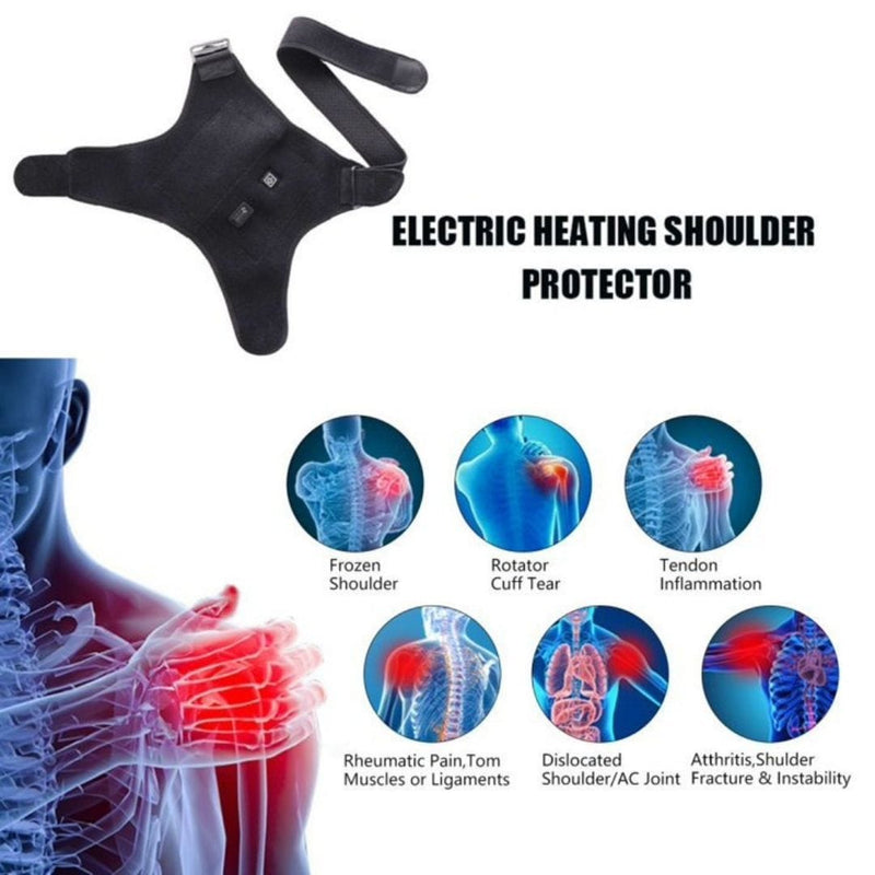 Adjustable Shoulder Heating Pads with Extension Belt for Rotator Cuff USB Cable