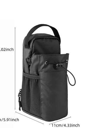 Magnetic Storage Bag With Bottle Holder - Black
