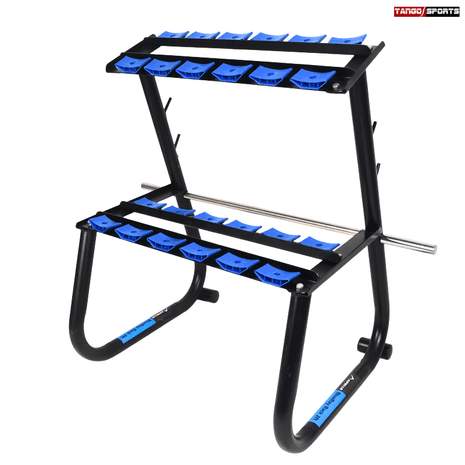 Tango Sports & Fitness Dumbbell Stand Blueray - Blue/Black