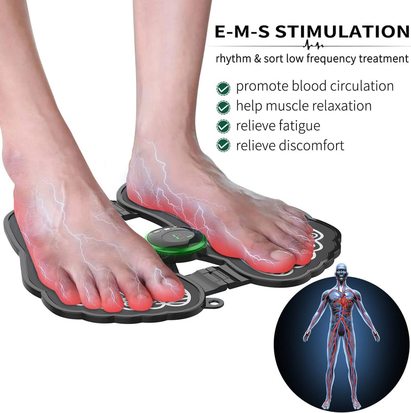 EMS Foot Stimulator Massager Mat - 2 Pads