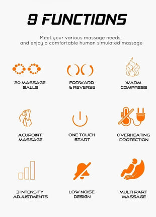 Renkai Heat Foot Massager - Black