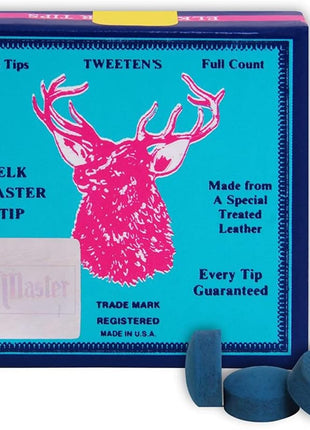 Tweeten Elk Master Billiard Pool Cue Tips 9mm and 10mm - 1 Piece Made in USA