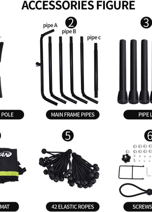 36 '' Fitness Trampoline with Adjustable Handle Bar - Silent Bungee Rebounder for Adults