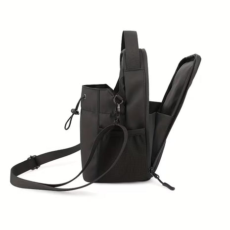 Magnetic Storage Bag With Bottle Holder - Black