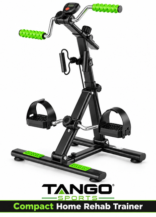 Tango Sports 4-in-1 Rehabilitation Exercise Bicycle | Full Body Arm & Leg Trainer with Resistance Bands