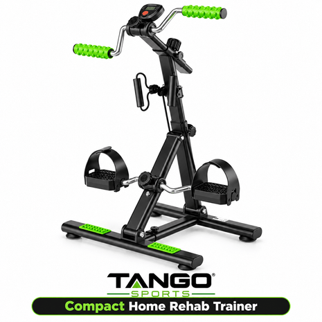 Tango Sports 4-in-1 Rehabilitation Exercise Bicycle | Full Body Arm & Leg Trainer with Resistance Bands