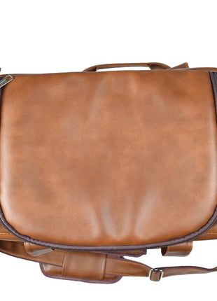 Tango Leather Duffle Bag With Shoe Compartment - Brown