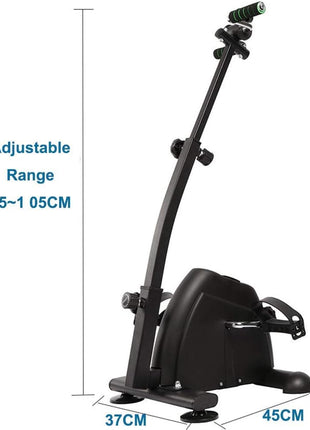 Exercise Bike, Arm and Leg Trainer Bike - Black