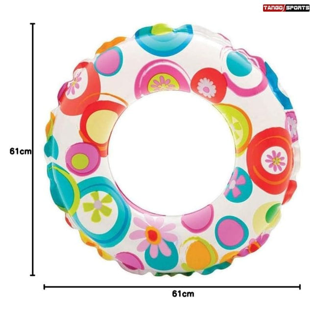 Intex Lively Print Swim Ring 24Inch - 59241