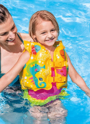 INTEX Tropical Buddies Swim Vest ( 16" x 12" ) 59661