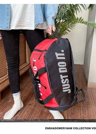 Jordan 2 in 1 Backpack & Duffel Bag - Red n Black