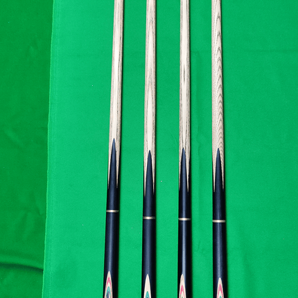 UK 3 Piece/Short Handle Snooker Cue - Black