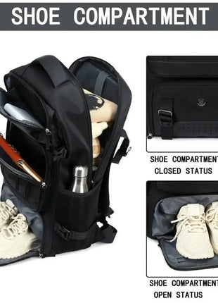 Laptop and Travel Trekking Backpack with Shoe Compartment,