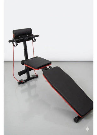 Ultimate 4-in-1 Home Fitness Station Bench - Black