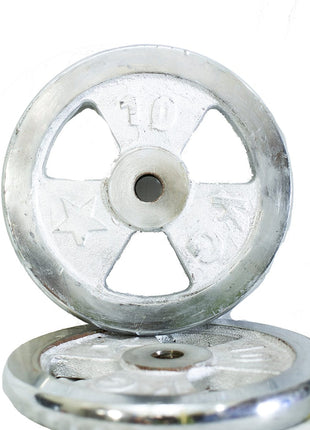 Chrome Coated Weight Plates - 1 to 10 KG (Pack of 2)