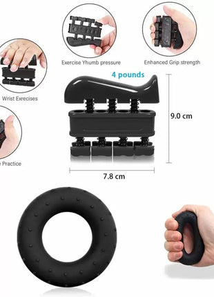 Counting Hand Grip Strengtheners Pack of 5 - Multicolored