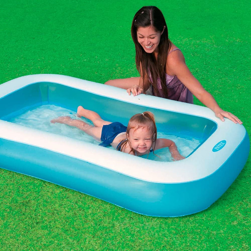 The Intex Rectangular Baby Pool 57403 ( 65.5" L x 39.5" W x 11" H ) - 57403