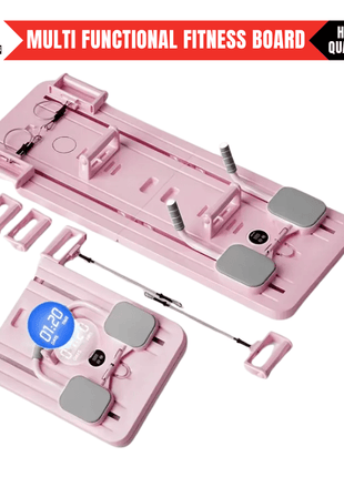 Multifunctional Pilates Board Abdominal Exercise Pushup Board 8IN1 - Automatic Rebound Full-Body Workout Machine for Men & Women