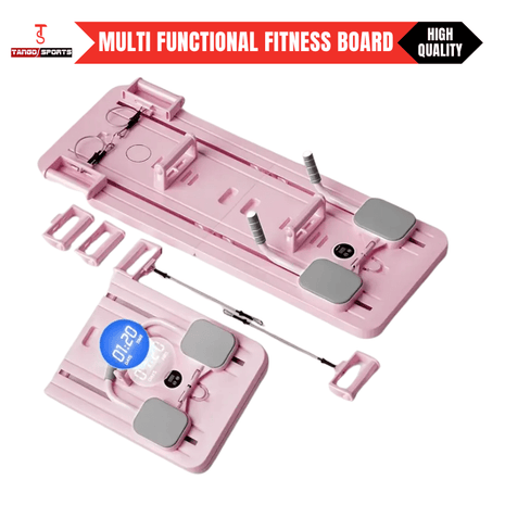 Multifunctional Pilates Board Abdominal Exercise Pushup Board 8IN1 - Automatic Rebound Full-Body Workout Machine for Men & Women