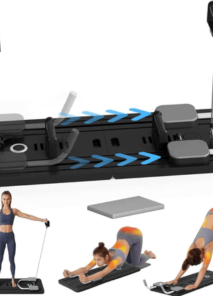 Multifunctional Pilates Board Abdominal Exercise Pushup Board 8IN1 - Automatic Rebound Full-Body Workout Machine for Men & Women