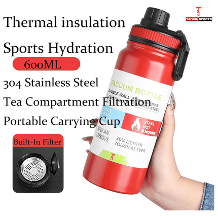 Tango Sports and Fitness 600ML Stainless Steel Insulated Water Bottle