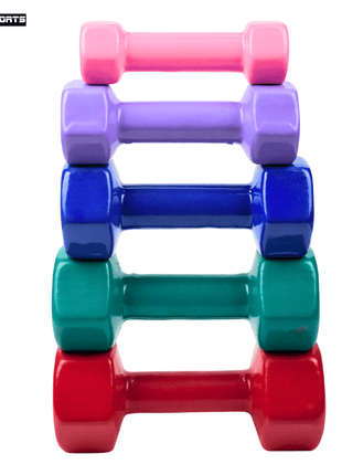 Vinyl Coated Dumbbells 1KG to 5KG (Pack of 2 )