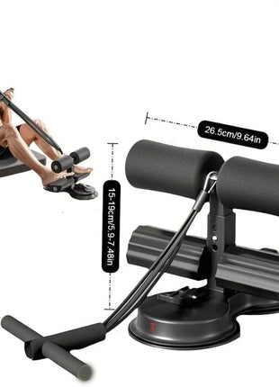 Adjustable Abdominal Trainer – Situp Suction, Resistance Band & Durable Iron Build