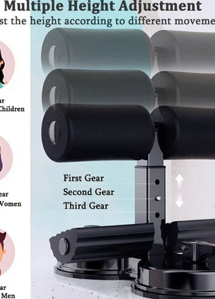 Adjustable Abdominal Trainer – Situp Suction, Resistance Band & Durable Iron Build