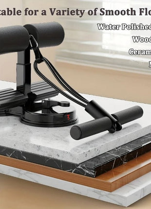 Adjustable Abdominal Trainer – Situp Suction, Resistance Band & Durable Iron Build