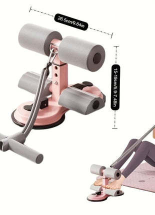 Adjustable Abdominal Trainer – Situp Suction, Resistance Band & Durable Iron Build