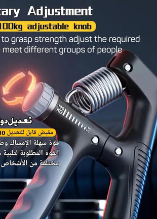 Adjustable Hand Grip 10-100Kg A-Type Automatic Counting Hand Gripper Non-Slip