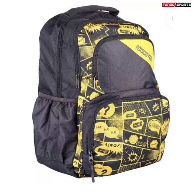 American Tourister Medium 23 L Backpack (Grey, Yellow)