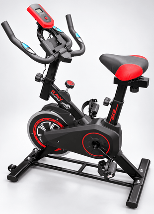 Tango Sports Spin Magnetic Bike 120 KGS Q3 Mini - Black & Red