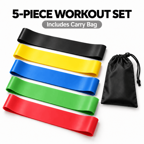 Leg Loop Resistance bands - Pack of 5