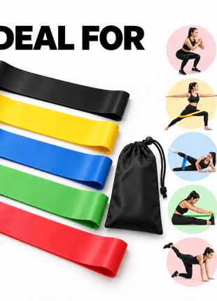 Leg Loop Resistance bands - Pack of 5