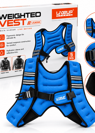 LIVEUP Sports 5KG Weighted Vest | Fitness & Strength Training