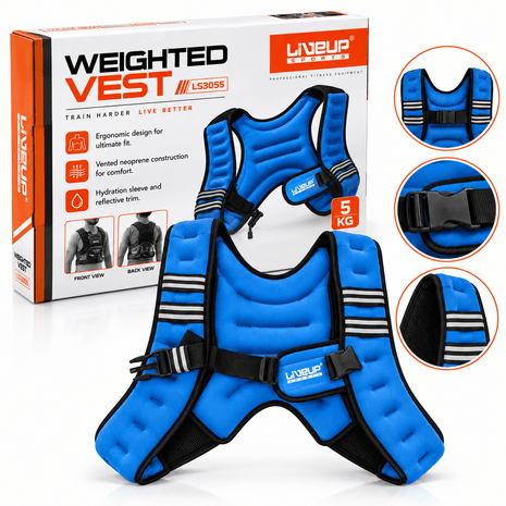 LIVEUP Sports 5KG Weighted Vest | Fitness & Strength Training