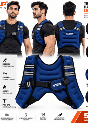 LIVEUP Sports 5KG Weighted Vest | Fitness & Strength Training