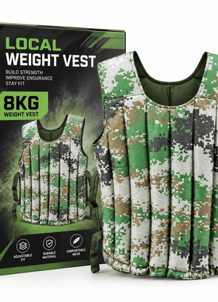 8KG Camouflage Weighted Vest – Fitness Training Vest
